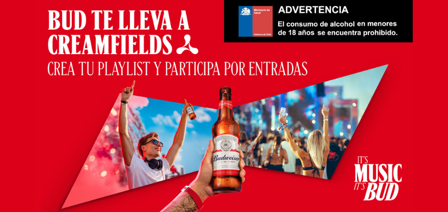 ARMA TU PLAYLIST Y GANA ENTRADAS A CREAMFIELDS CON BUD