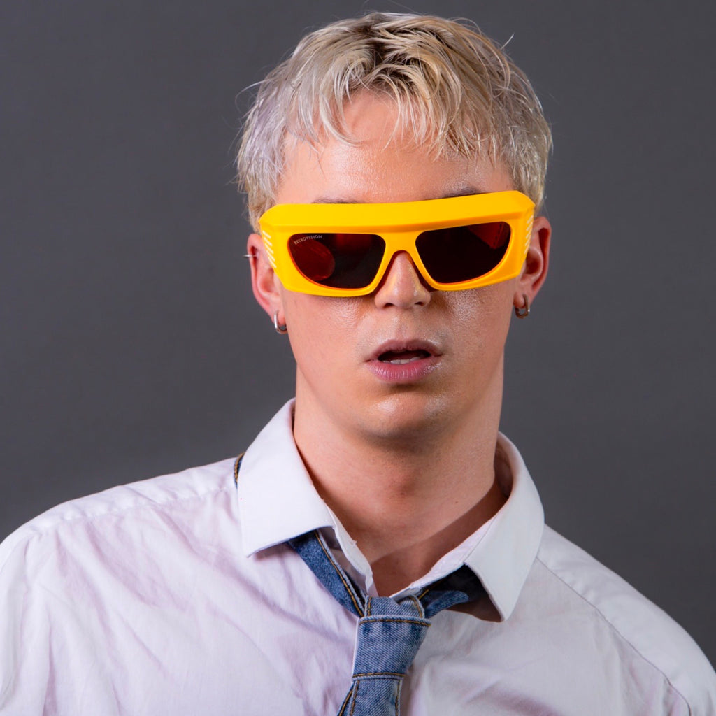 Anteojos Sol Retro Future Vicera Amarillo