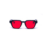 Anteojos Sol Retro 3506 Negro y rojo