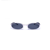 Anteojos Sol Retro T67 Plateado Negro