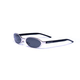 Anteojos Sol Retro T67 Plateado Negro