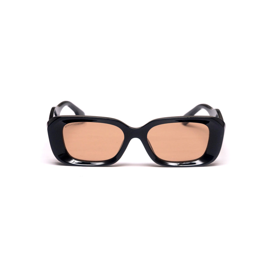 Anteojos Sol Retro Sz3511 C3 negro y café