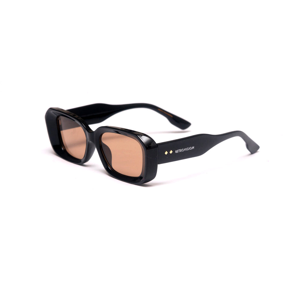Anteojos Sol Retro Sz3511 C3 negro y café