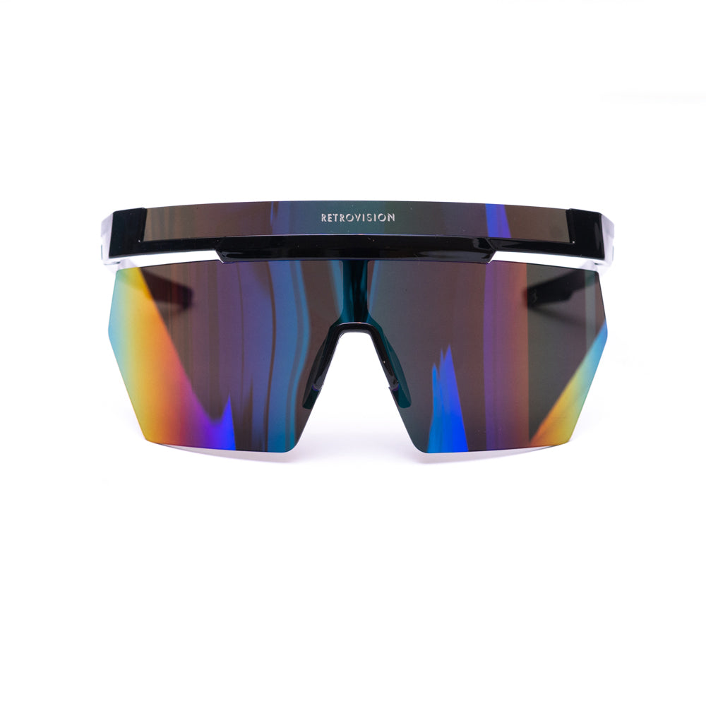 Anteojos Sol Retro Sport Mask Azul
