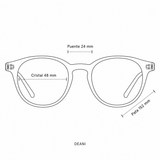Anteojos Ópticos Retrovisión Colección VIII Deani C3