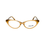 Anteojos Ópticos Vintage Police Mod P.O 524 Col 1097 Café Translucido